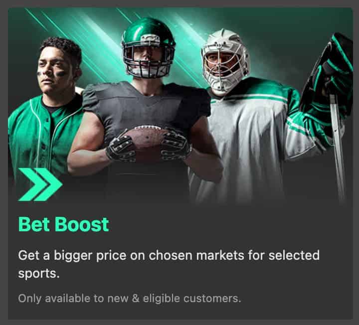 Bet Boosts at Bet365 sportsbook